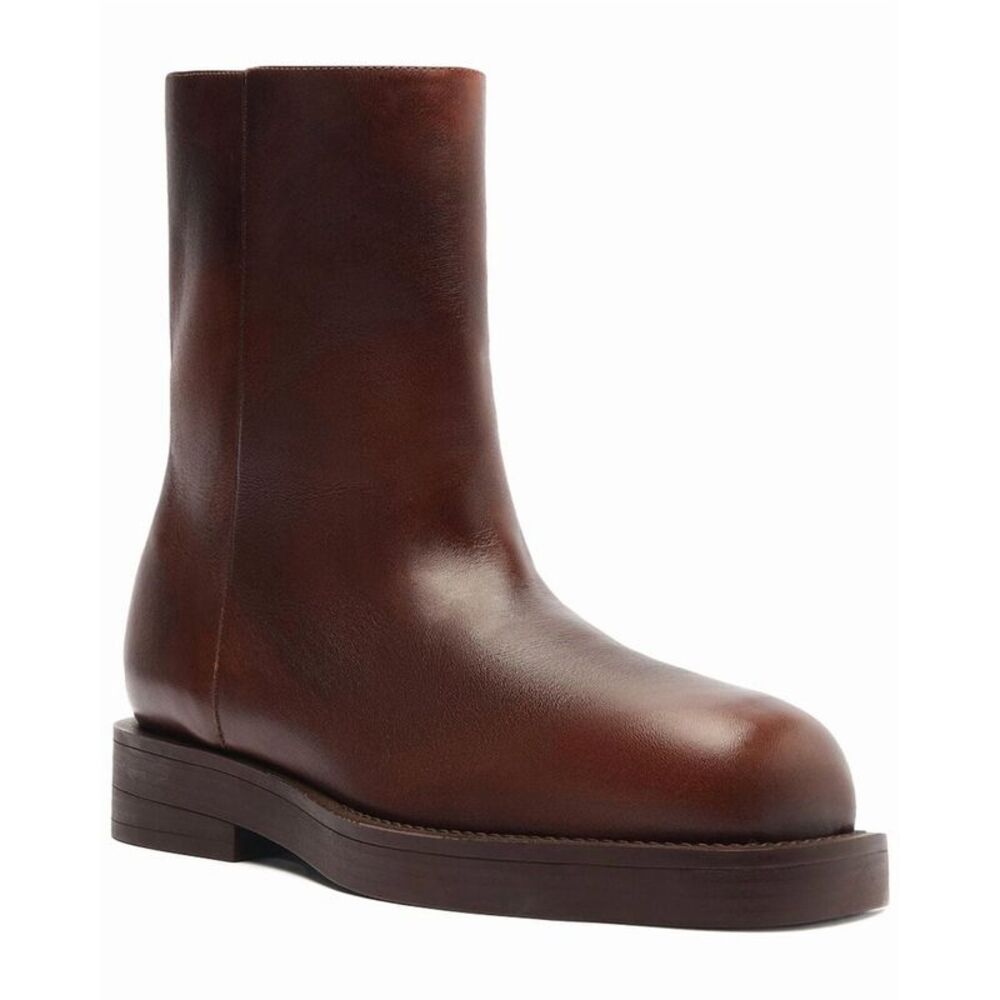 Schutz Jamie Leather Bootie, Brown - Picture 6 of 6